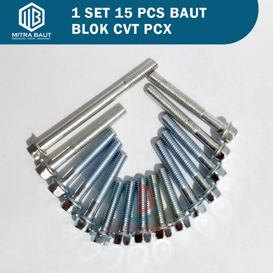 PCX CVT Block Bolts/1 Set of 15 Honda Pcx CVT Block Bolts | Shopee ...