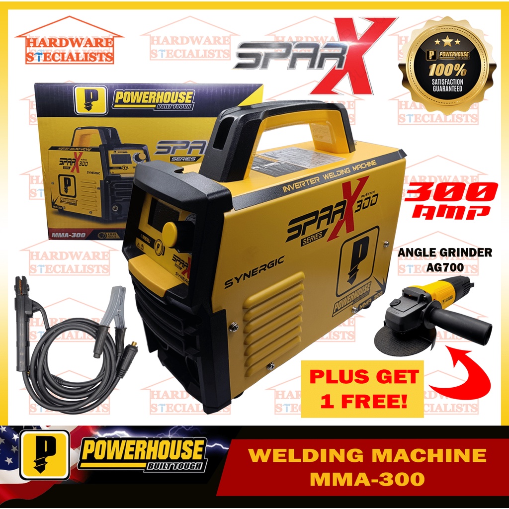 Powerhouse Inverter Welding Machine 300A SPARX SERIES MMA300 with