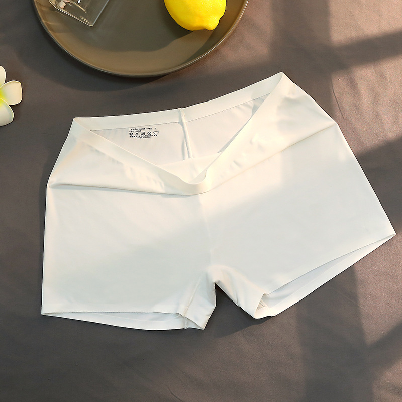 35KG-69KG Ice Silk Seamless Short Women's Cotton Crotch Mid-Waist ...