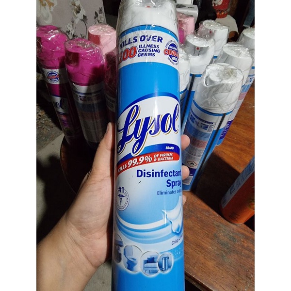 Lysol Crisp Linen Disinfectant Spray Anti Covid19 virus antifungal ...