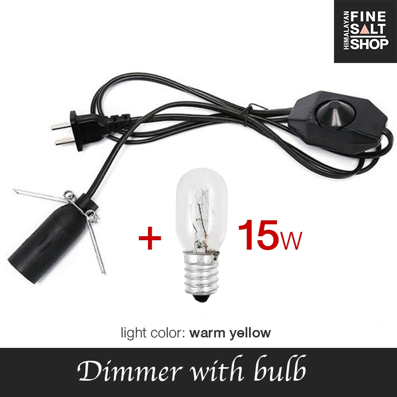Dimming Wire Light bulb 15W 40W Himalayan salt lamp Dimmer cable with 15W 40W | Shopee Philippines