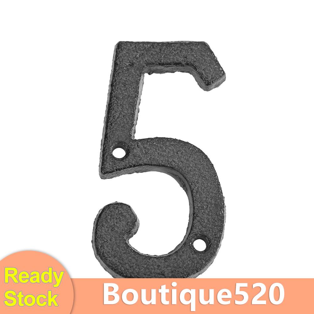 bou(Ready Stock)Metal Digital House Sign Cast Iron Numbers Doorplate ...