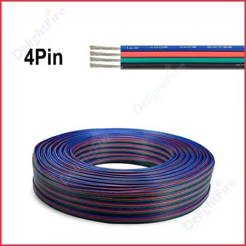 10-20m 22AWG 2/3/4/5/6Pin Power Wire Side 12V LED LED Light Connection ...