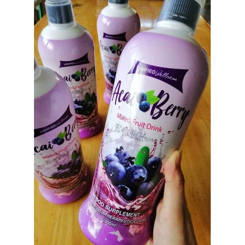 Acai Berry Mixed Fruit Juice Unified Wellness Shopee Philippines