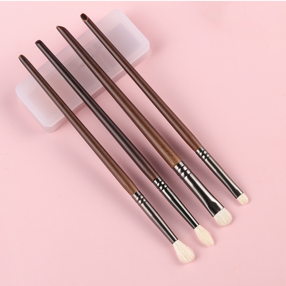 OVW 4pcs White Goat Hair Makeup Brushes Set N56N64wN66N83 Shopee