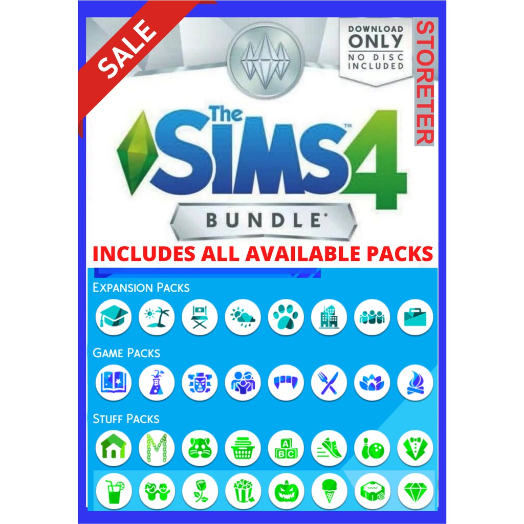 Gaming*Sims 4 ALL Expansions + ALL game/stuff packs Last Update +