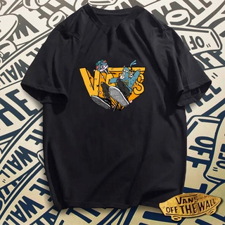 vans tshirt Cotton Unisex Asian Size Classic trend Shopee