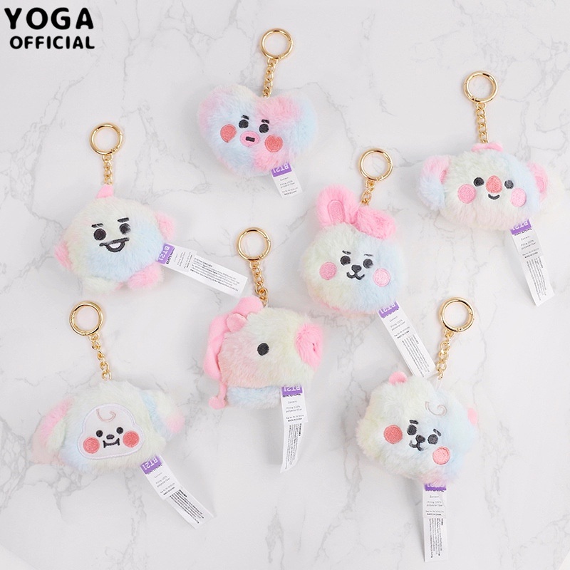 Portachiavi BTS - Set 7 Pezzi Con Tata, Chimmy, Cooky E Altri Personaggi - Foto 1