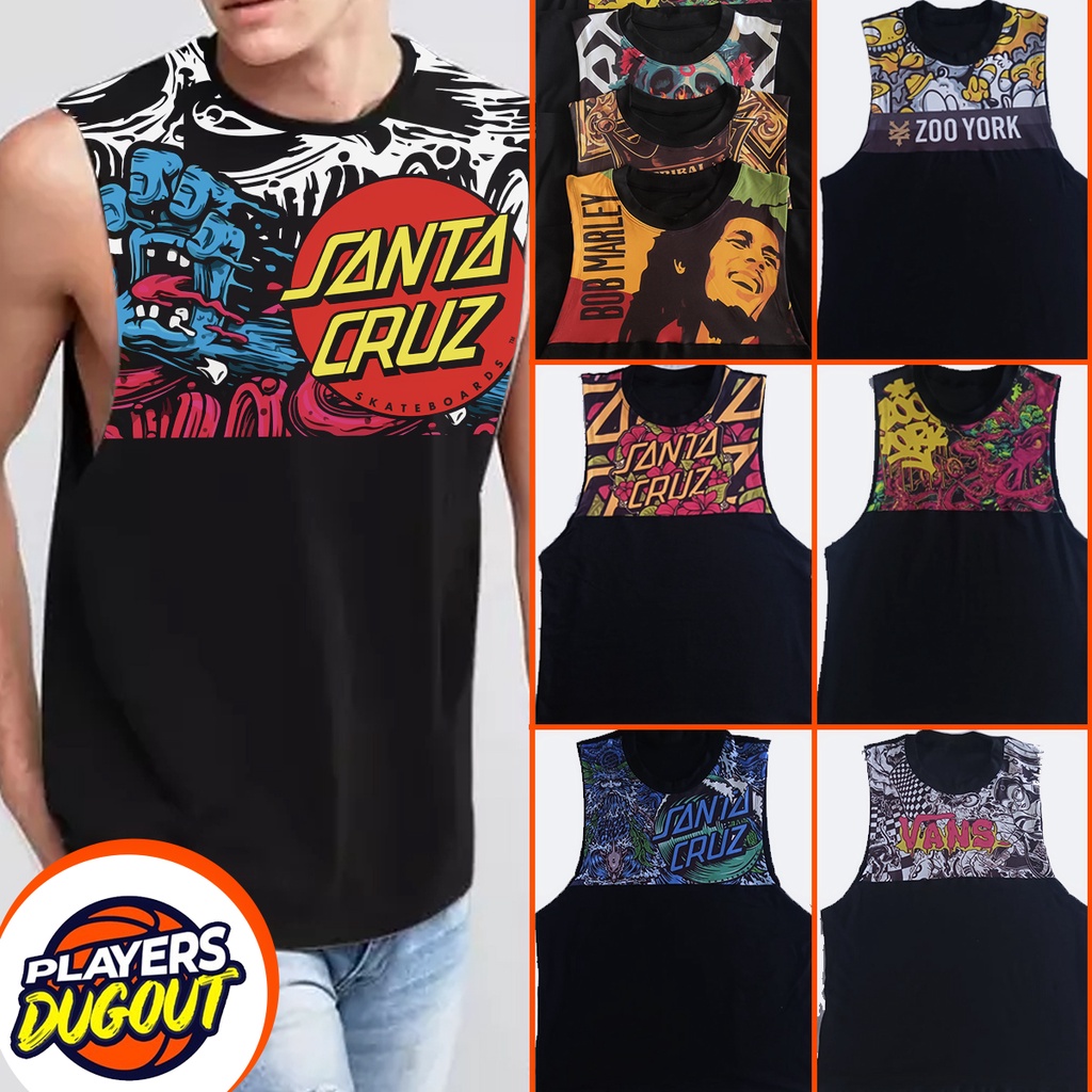 Cotton Spandex Graphic Sublimation Sando Muscle Tee for Mens With Logo ...