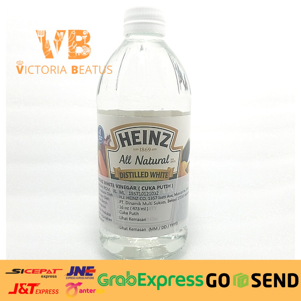 PUTIH Heinz ALL NATURAL DISTILLED WHITE VINEGAR/WHITE VINEGAR 473ML
