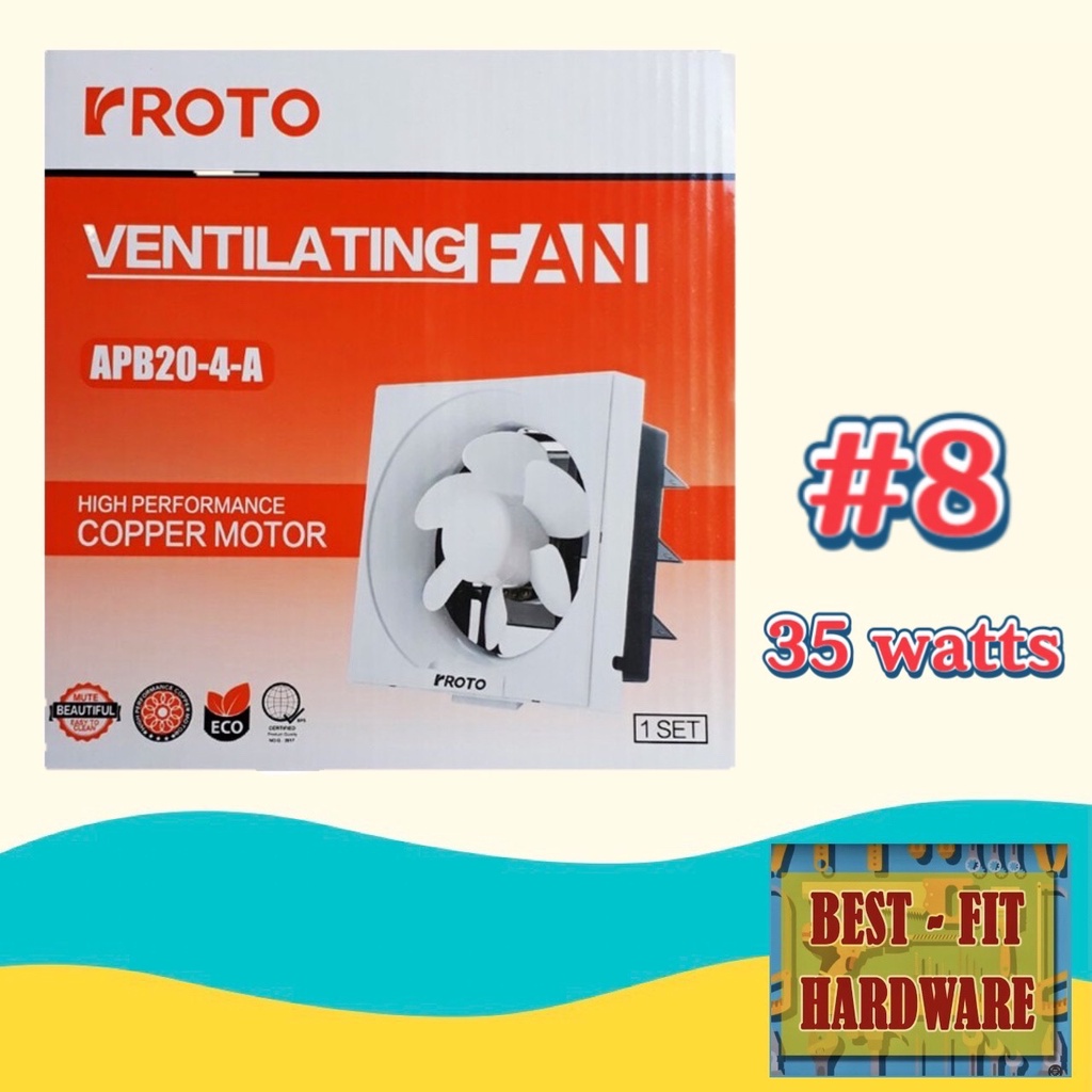 ROTO VENTILATING EXHAUST FAN #8 | Shopee Philippines