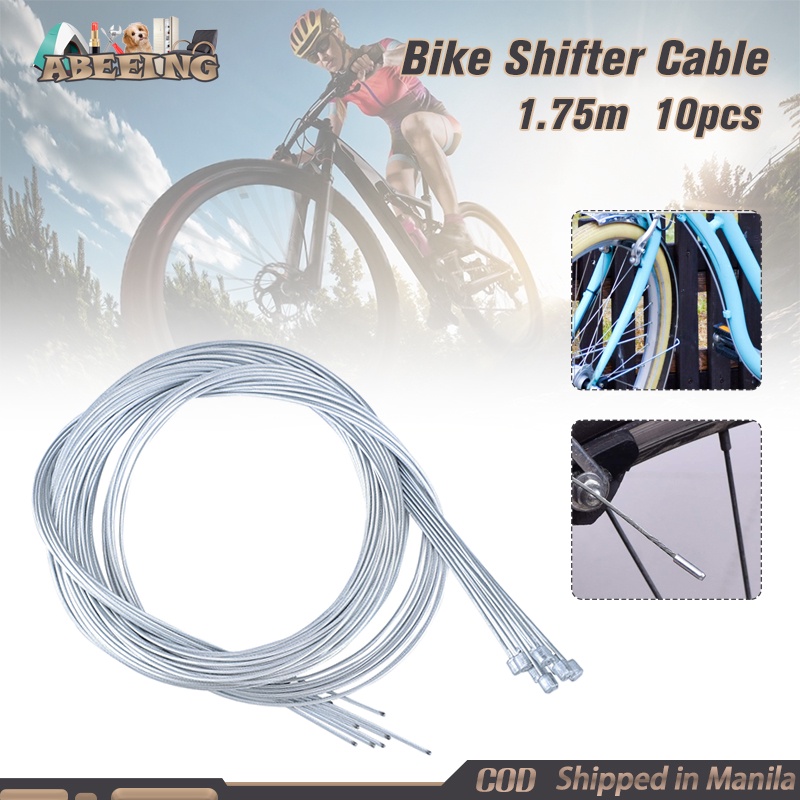 10Pcs Bike Shifter Cable Set Premium MTB Shifter Cable 1.75m For ...