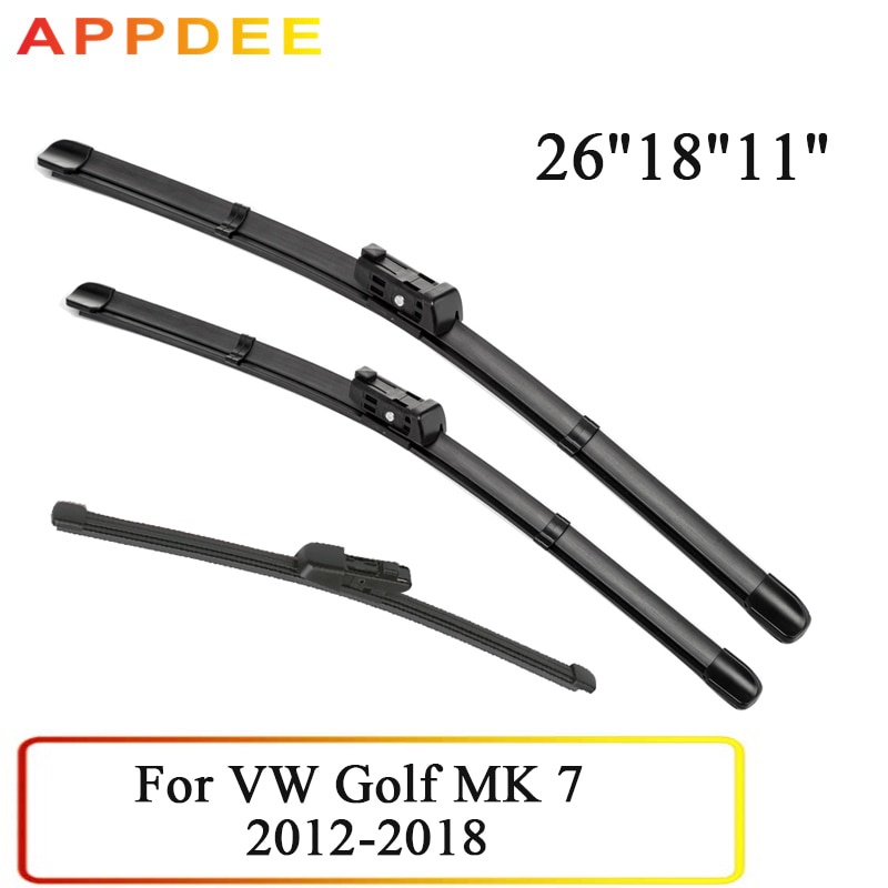 APPDEE Wiper Front & Rear Wiper Blades Set For VW Golf MK 7 2012- 2018 ...