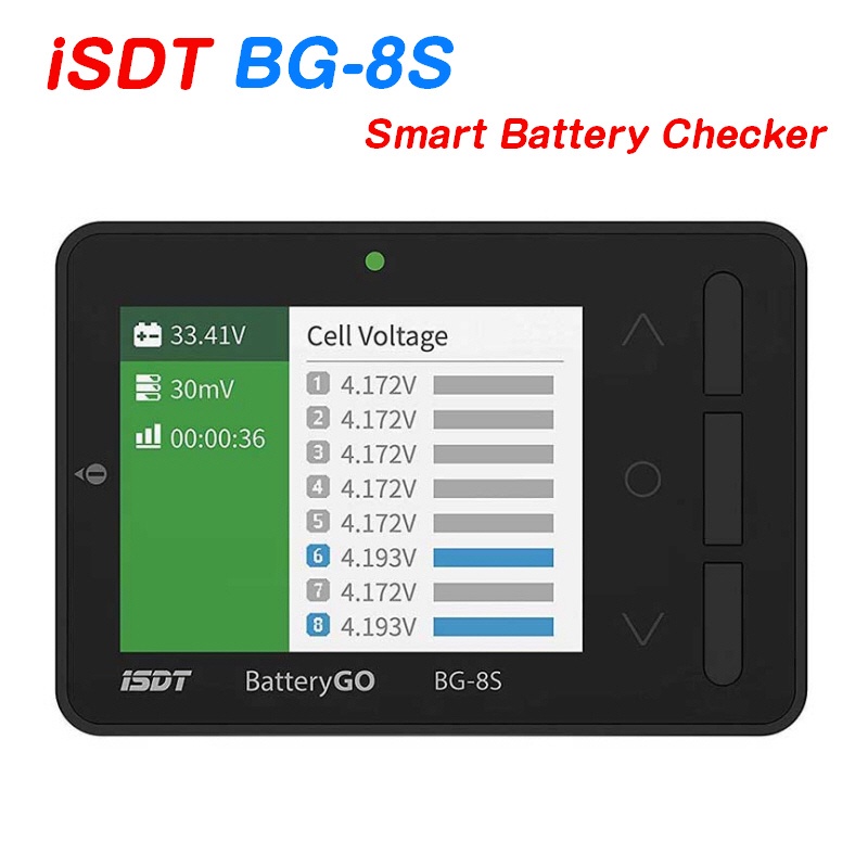 Original ISDT BG-8S Smart Battery Checker With Color Display or Checker ...