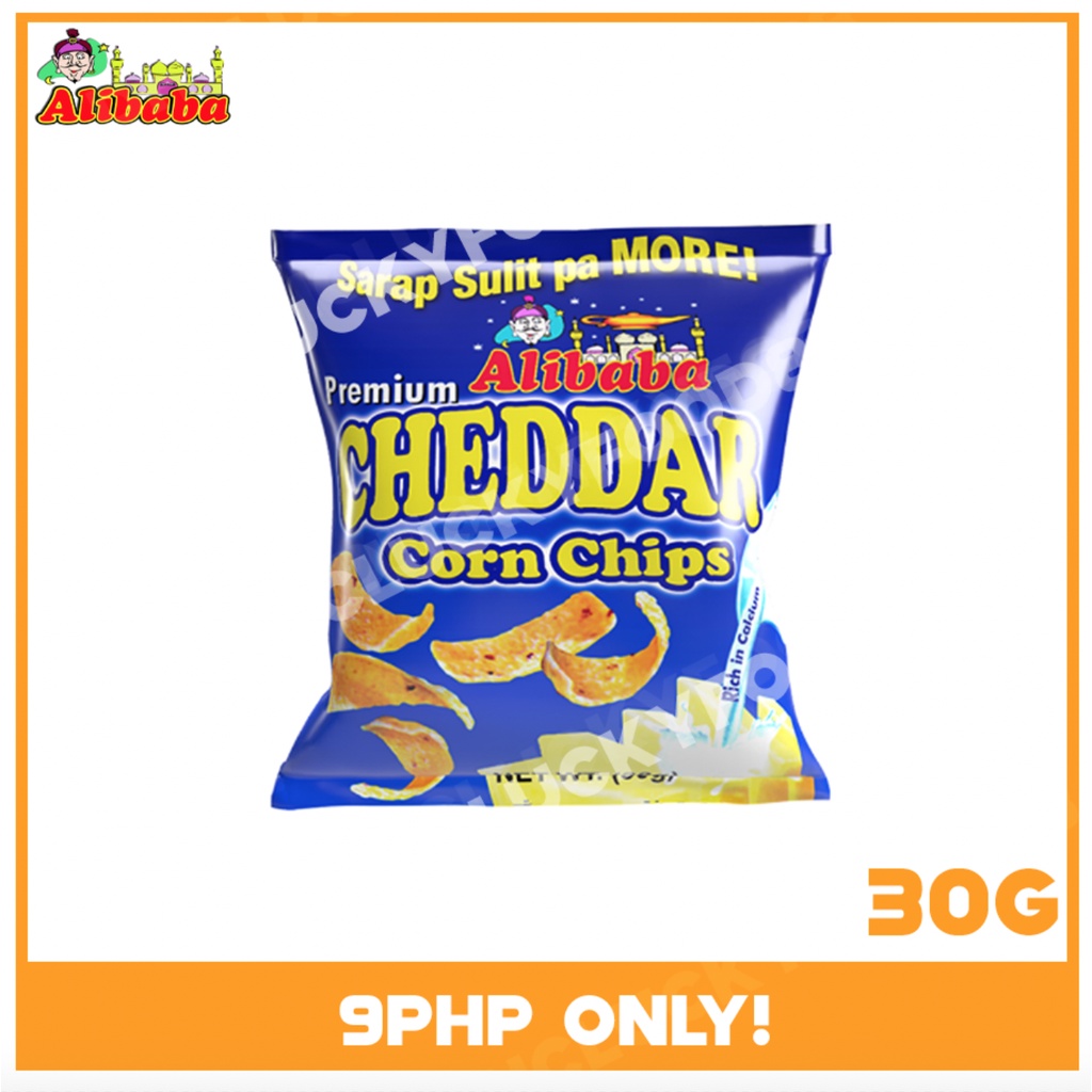 Alibaba Corn Chips CHEDDAR FLAVOR 30G Shopee Philippines
