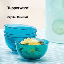 Tupperware Crystalline Bowl Green (4 Pcs) | Shopee Philippines