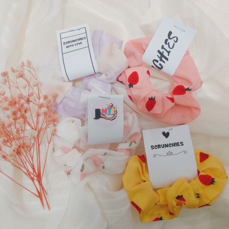 50pcs Personalized Scrunchie Tags JMJD PRINT & CRAFT Shopee Philippines