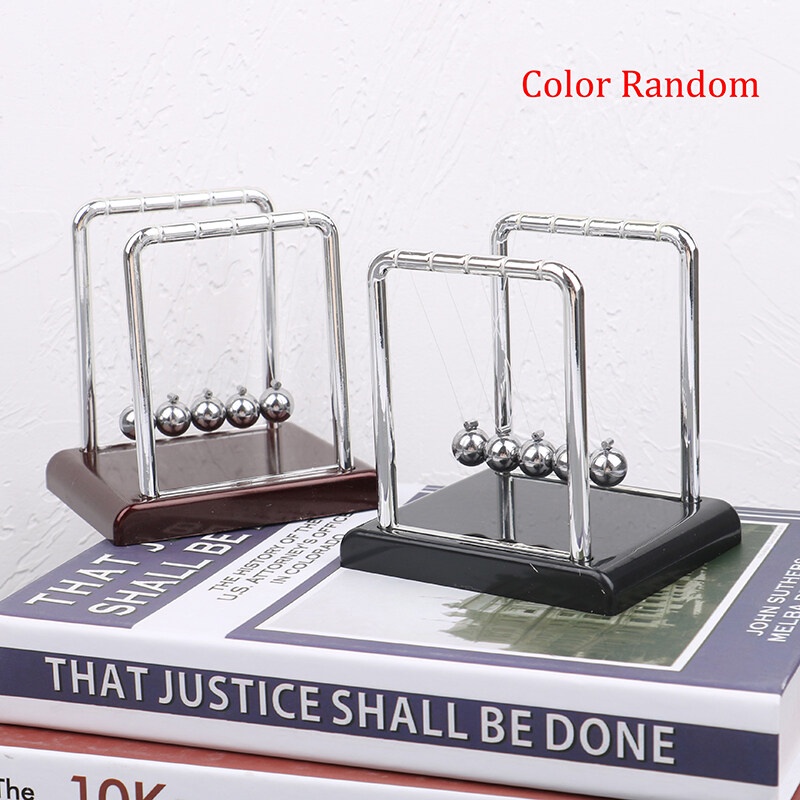 Magical house Metal Pendulum Balance Ball Desk Table Decor Physics Science Accessory Desk Toy C