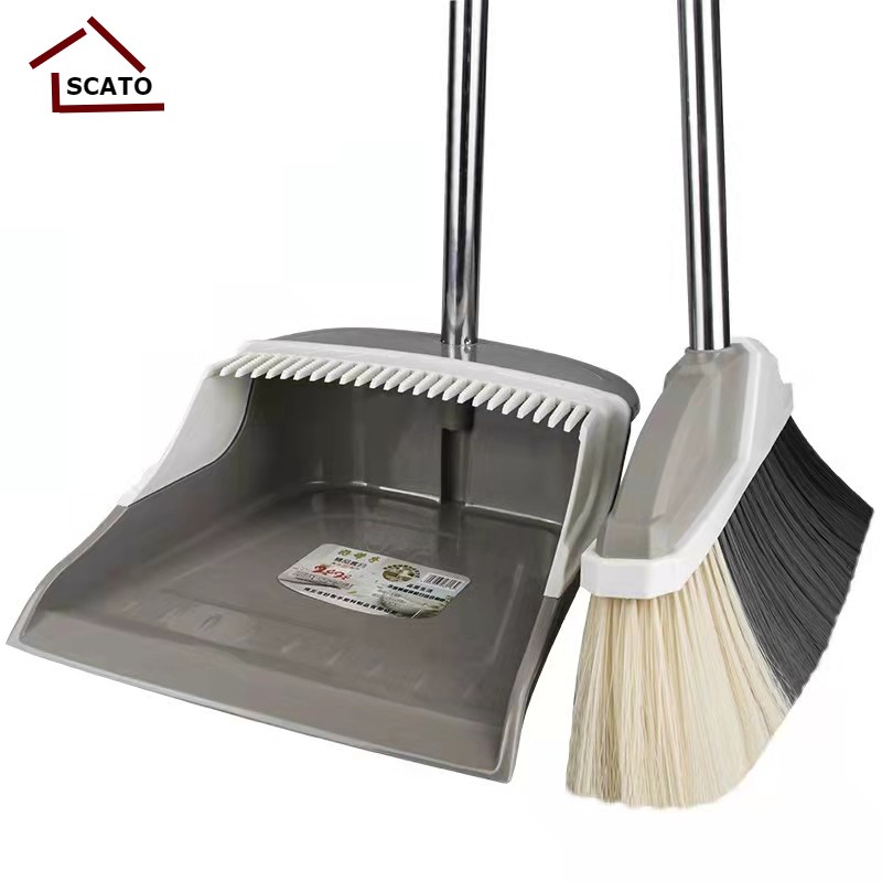 Broom Dustpan Combo Set Standing Dustpan Broom With Stainless Long   A0dd0a6fb2df15b6ffb577430659205b