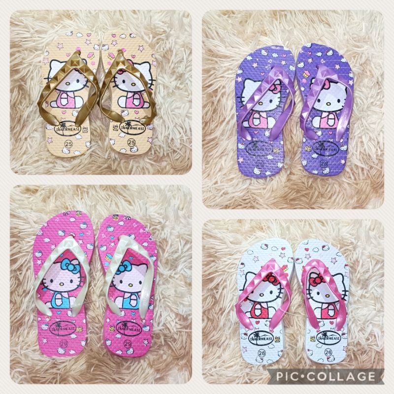 Hello Kitty Kids / Toddlers Slippers / Flip flops / Tsinelas Pambata ...