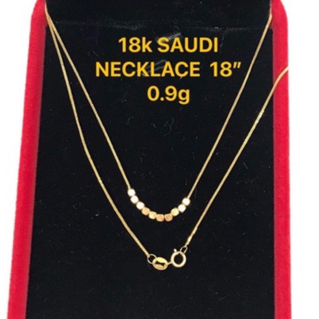 Pawnable K Saudi Gold Necklace Shopee Philippines