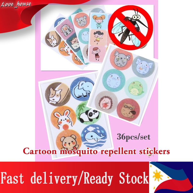 36pcs/pack Mosquito Patches Stickers for Kid Mosquito Repellent Anti ...