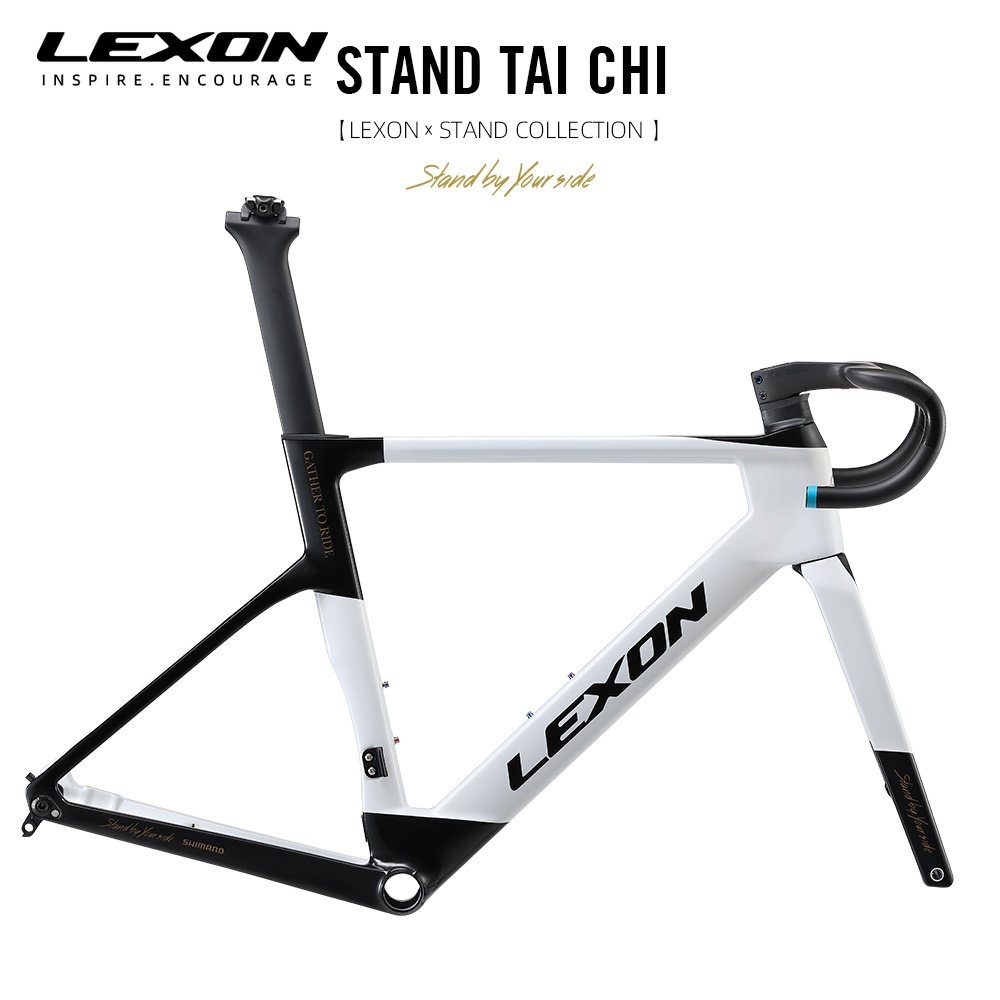 LEXON Disc Brake Carbon Road Bike Frame Fully Hidden Cable Line Road