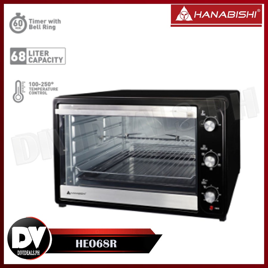 Hanabishi Electric Oven HEO68R 68L Best for Baking with 5 cooking