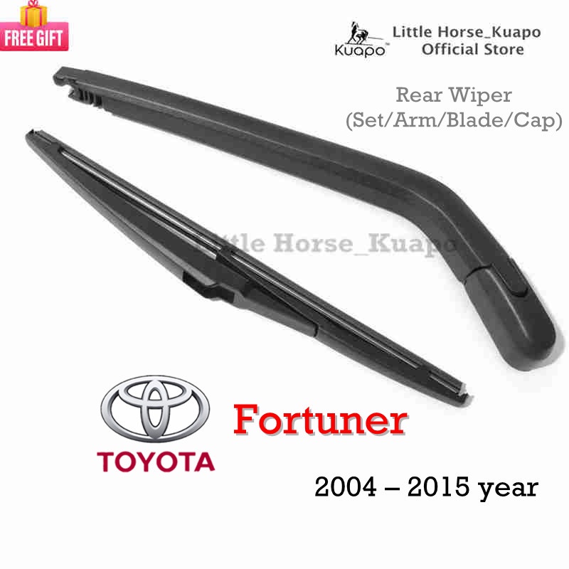 (Kuapo Quality) Toyota Fortuner Rear Wiper Assembly (Set/Arm/Blade/Nut ...