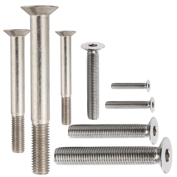 M5 x 6mm - 50mm Stainless Countersunk Flathead Socket Capscrew Bolt ...