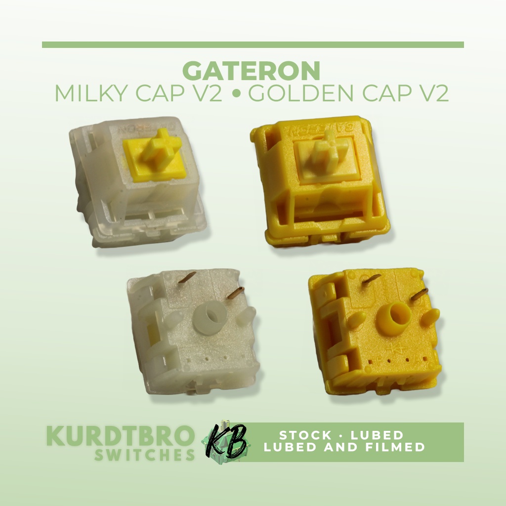 10 PCS Gateron Cap V2 Golden and Milky Yellow (2021) | Shopee Philippines