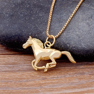 Gold Horseshoe Charm Horse Shoe Pendant 24K Gold Dipped Lucky Char