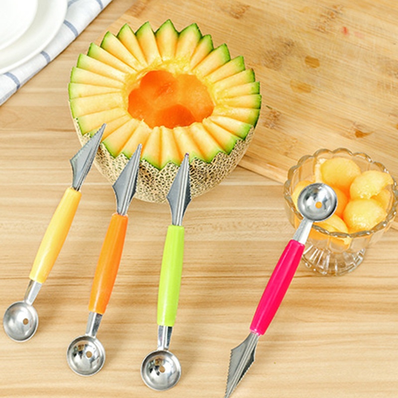 WIN Melon Watermelon Ball Scoop Fruit Spoon Ice Cream Sorbet Stainless