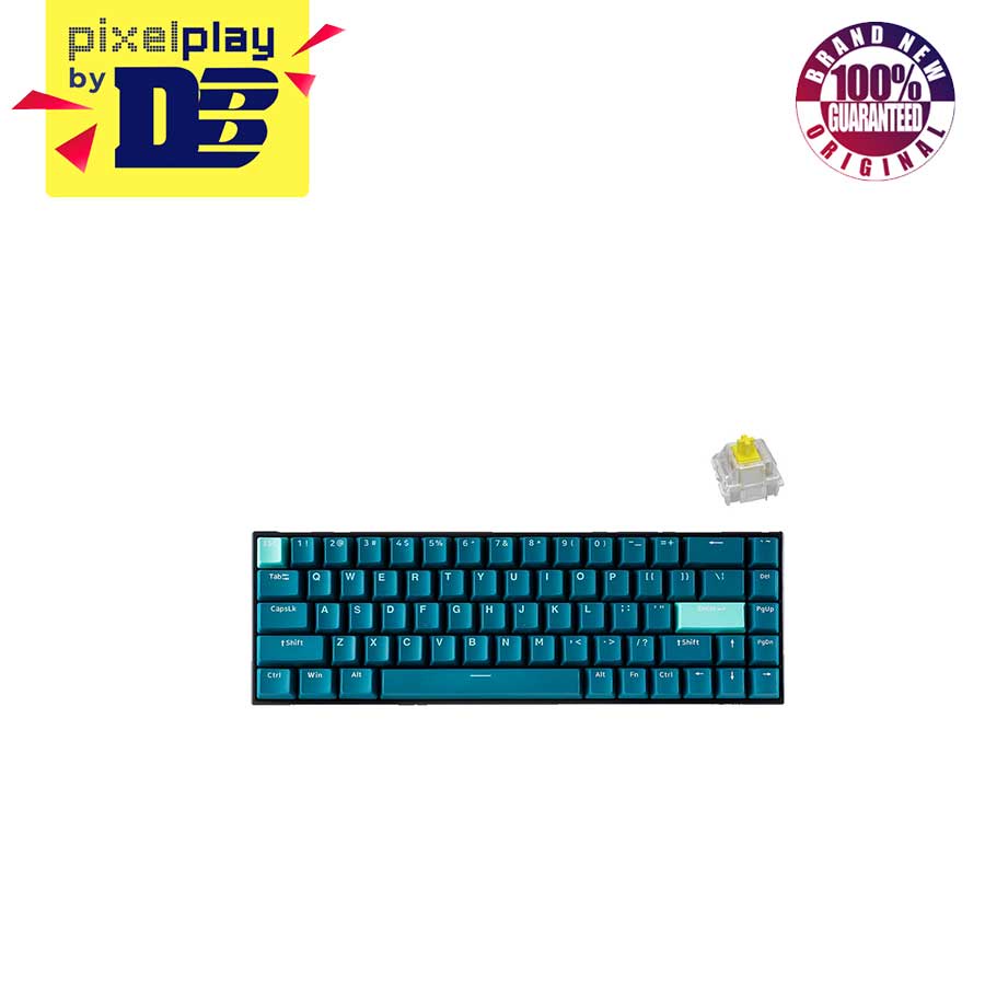 Tecware B68+ 3-Mode Wireless Mechanical Keyboard (Gateron Yellow Switch ...
