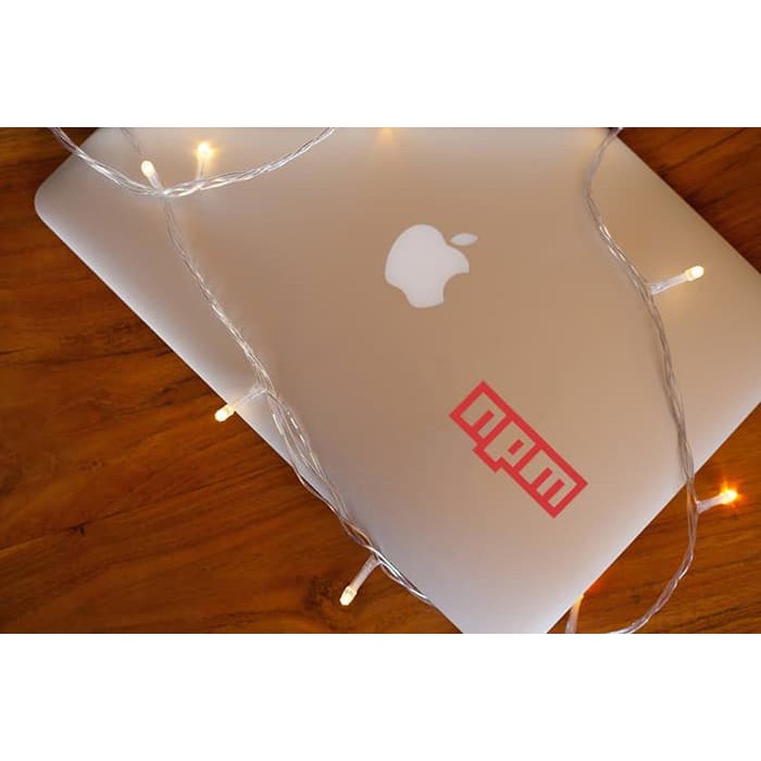Decal Sticker Logo Sticker Node Package Manager NPM Logo Laptop ...