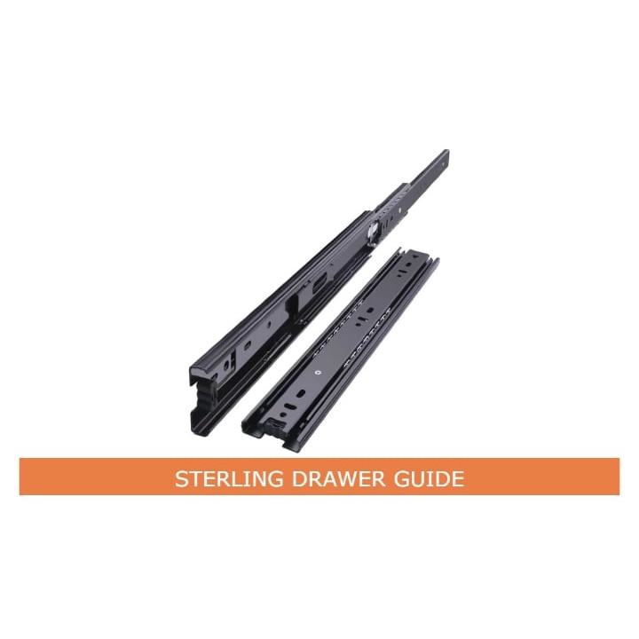 Regular White Drawer Slide Sterling & Haiyida Drawer Guide with Bearing ...
