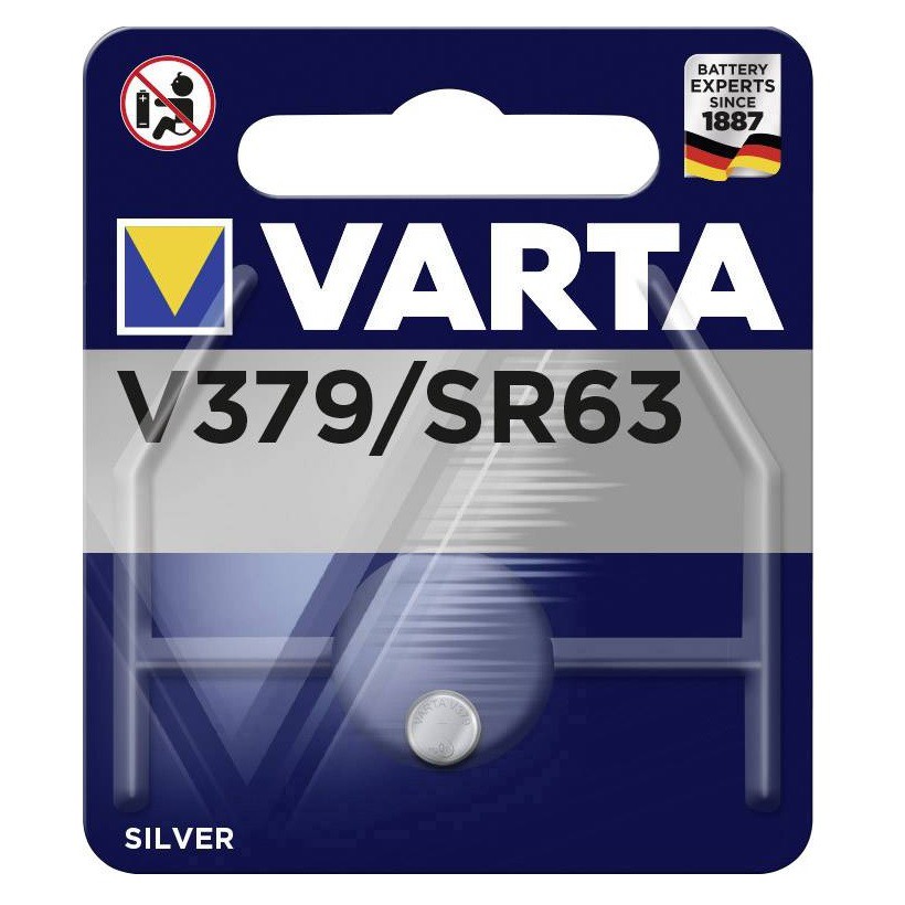 Varta V379 SR63 (1pc) 1.55v Silver Oxide Button Cell Battery in Blister ...