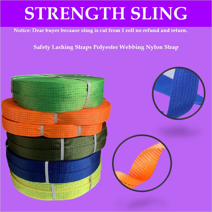 Mago 1 Meter 5cm thick Strenght Sling Cargo Strap Safety Lashing Strap ...