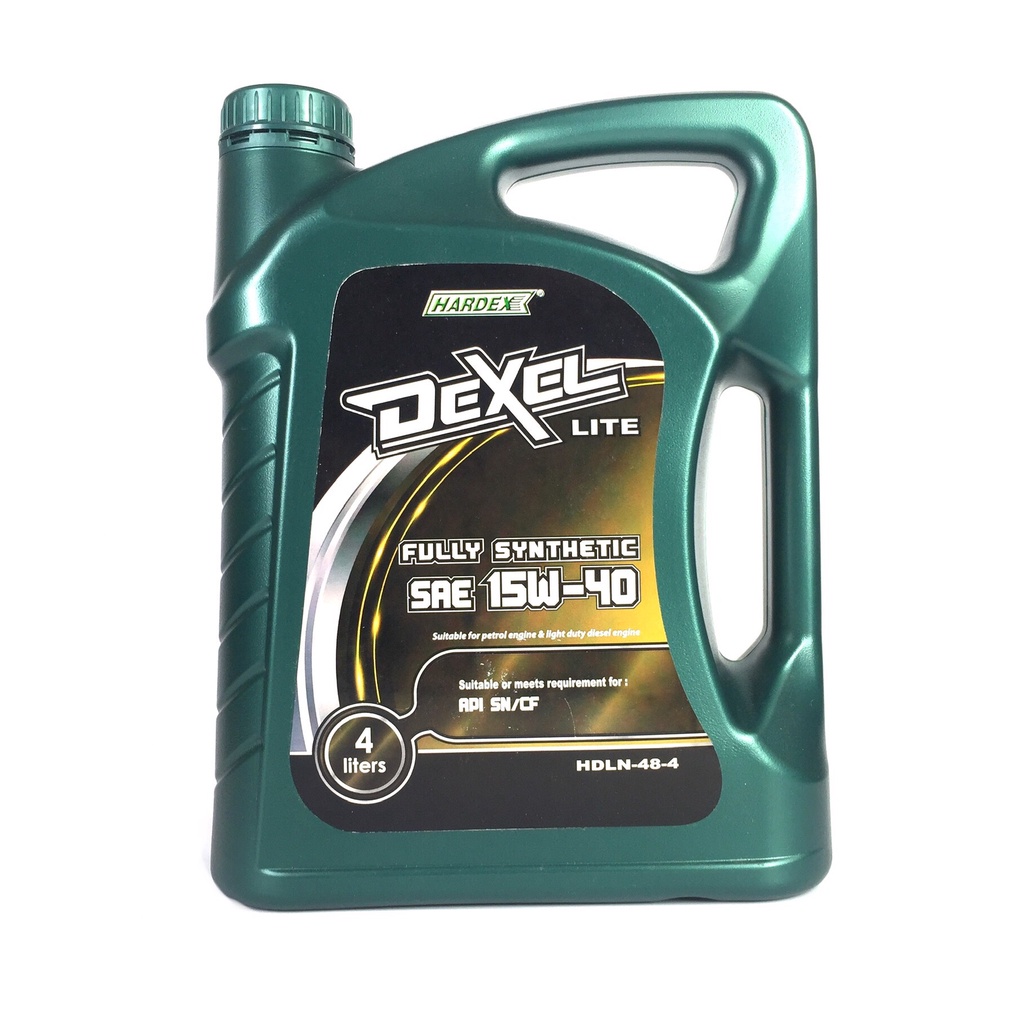 Genuine HARDEX 4 Liters Dexel Lite SAE 15W-40 Fully Synthetic Gasoline ...