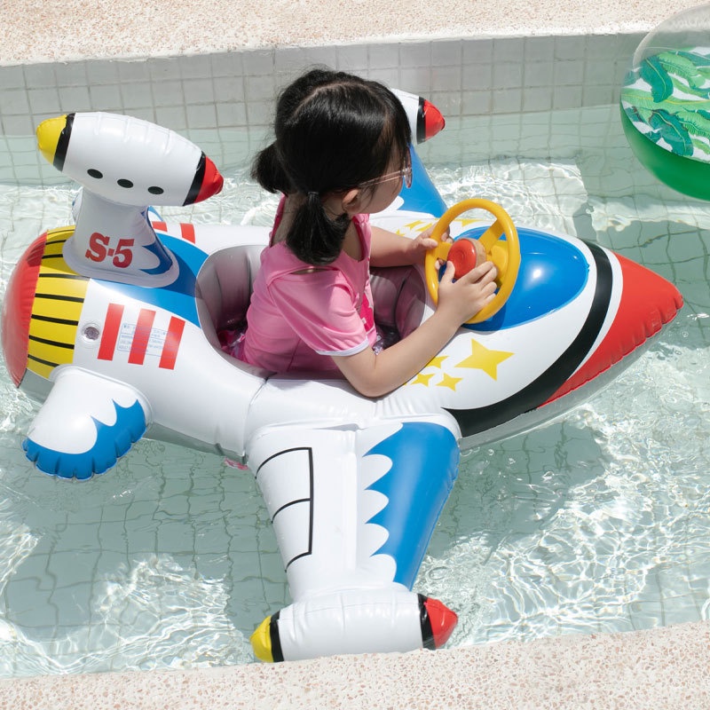 New Flight Shape Steering Wheel Pool Float Safety Swimming Rings