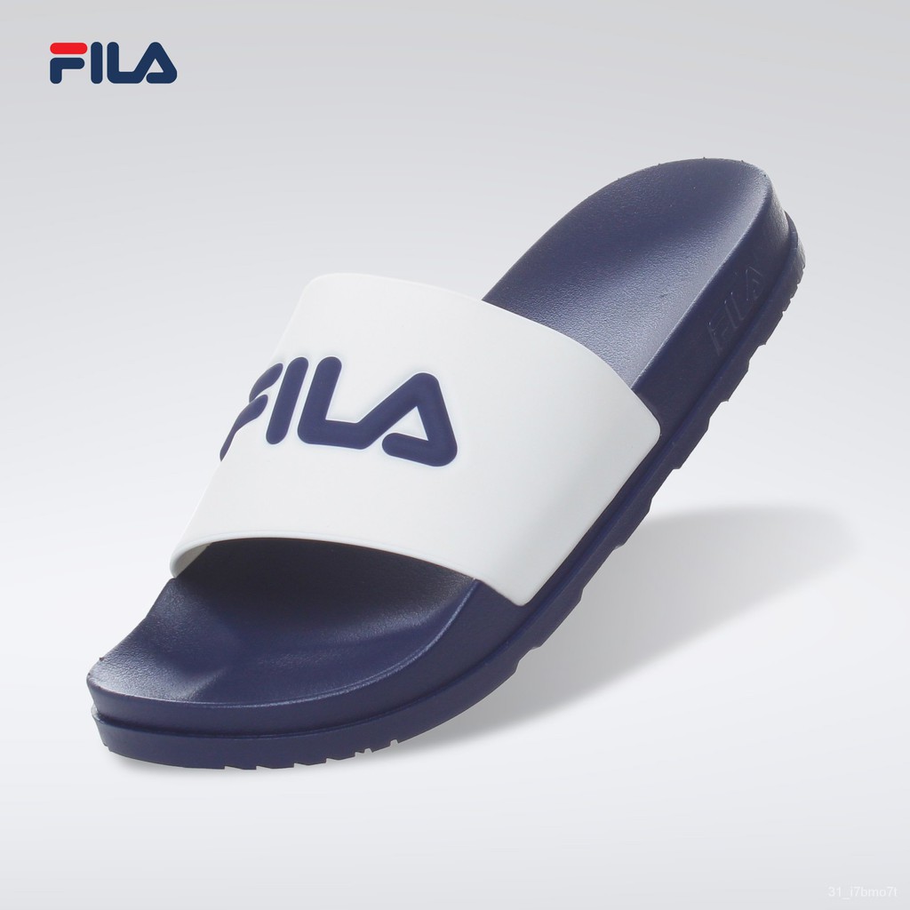 Fila hot sale slides navy