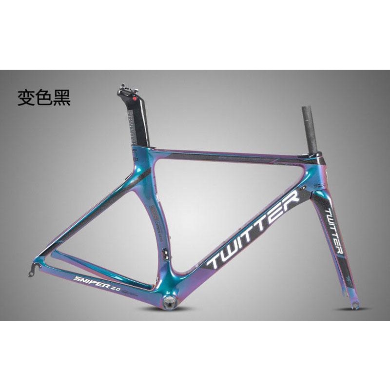 Road Bike Carbon Frame TWITTER SNIPER2.0 700C 18k Discolored Racing