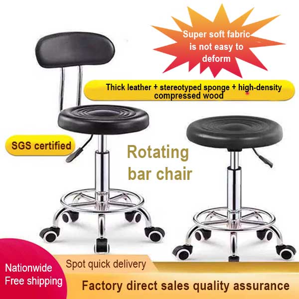 Salon Stool Salon Chair Bar Chair Barber Stool Swivel Back Chair Facial ...