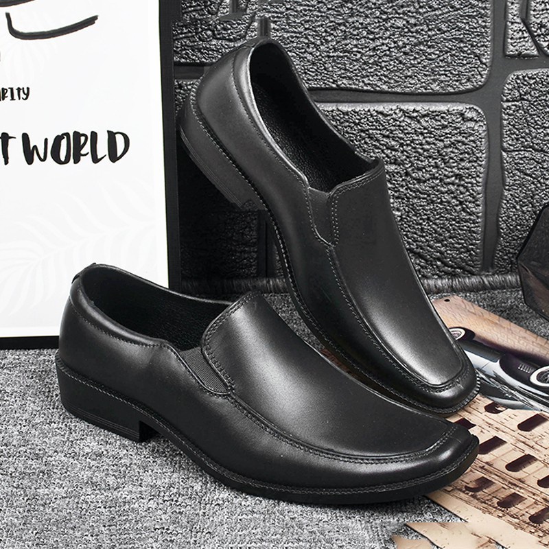 Shuta Black Shoes School Rubber shoes Men and women work shoes | Shopee ...