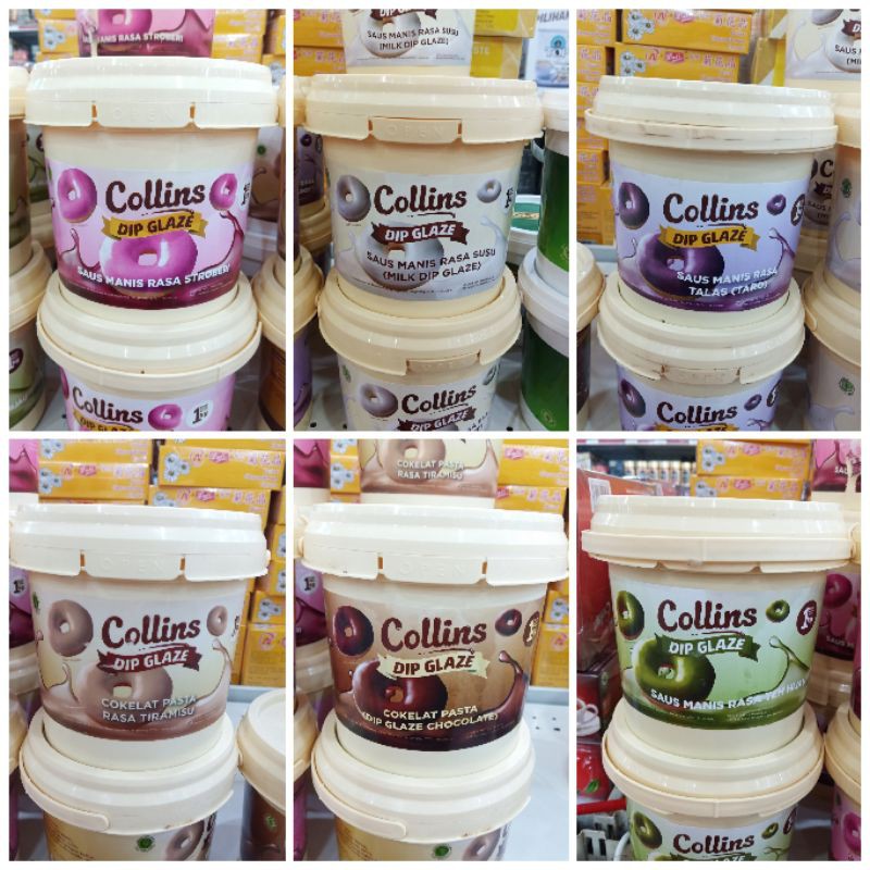 COLLINS dip glaze 1 kg - sweet sauce - donut dipping - chocolate ...