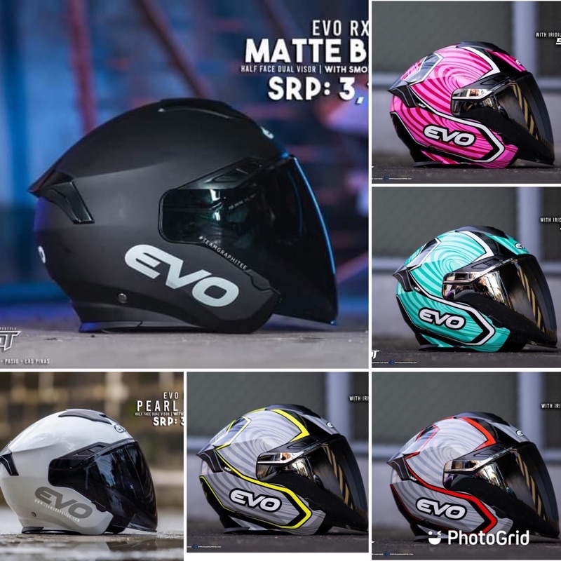 Evo open clearance face helmet