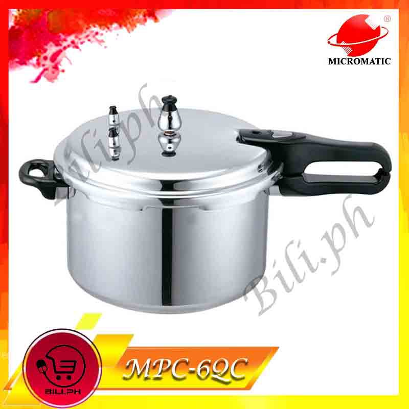 Bili.ph Micromatic MPC 6QC 6 Quarts Pressure Cooker 24cm Silver Shopee Philippines