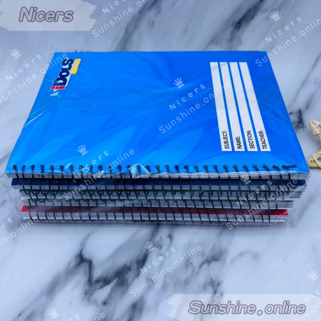 10PCS IDOLS 80lvs Spiral Notebook PIXEL | Shopee Philippines