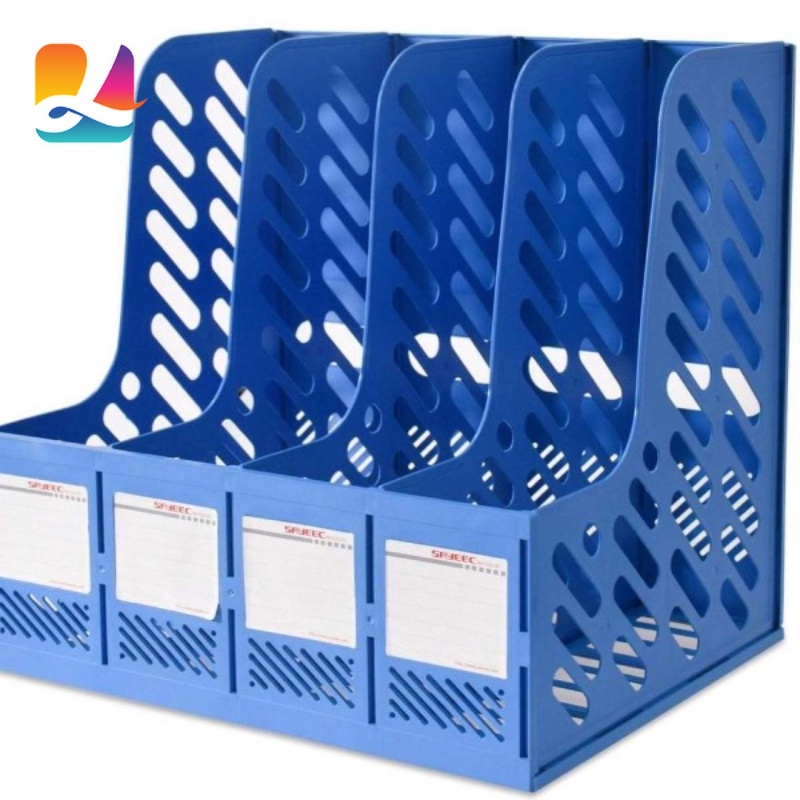 Holder File Rack Office Home Storage Box Trays Organizer Blue | Shopee ...