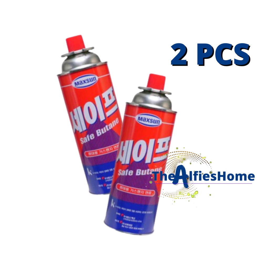 AlfisHome Korean Maxsun Butane Gas Safe Butane 220g for Portable Gas